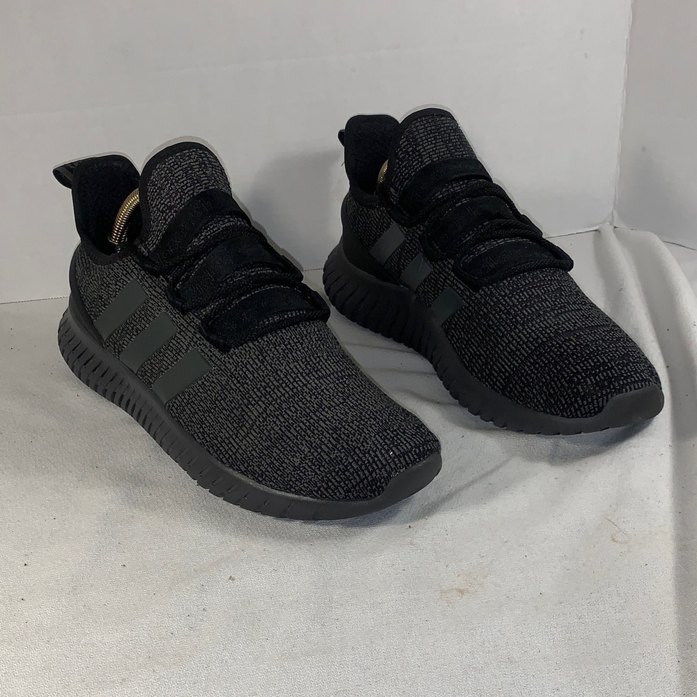 Adidas Men’s Kaptir 3.0 ‘Core Black/Carbon Grey’ Knit Running Sneakers